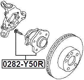 0282-Y50R - REAR WHEEL HUB