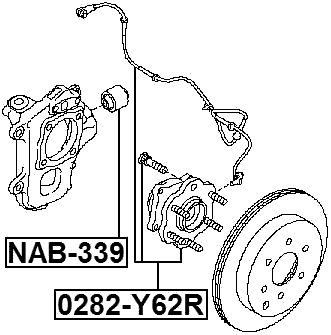 0282-Y62R - REAR WHEEL HUB