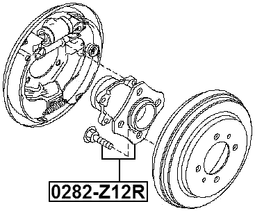 0282-Z12R - REAR WHEEL HUB