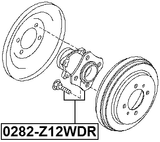 0282-Z12WDR - REAR WHEEL HUB