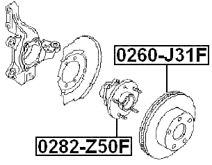 0282-Z50F - FRONT WHEEL HUB