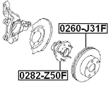 0282-Z50F - FRONT WHEEL HUB