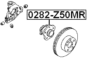 0282-Z50MR - REAR WHEEL HUB