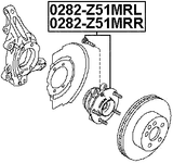 0282-Z51MRR - FRONT WHEEL HUB RH