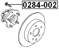 0284-002 - WHEEL STUD