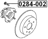 0284-002 - WHEEL STUD