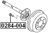 0284-004 - WHEEL STUD