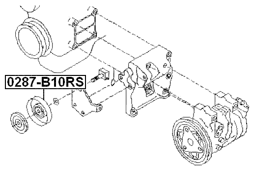 0287-B10RS - PULLEY TENSIONER
