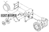 0287-B10RS - PULLEY TENSIONER