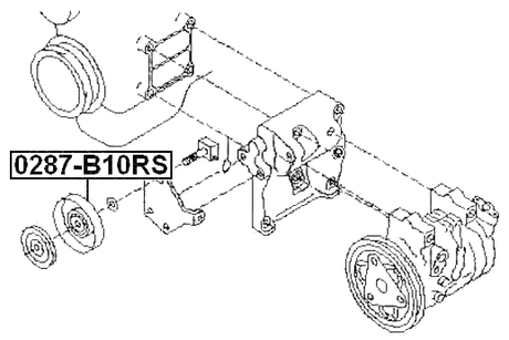 0287-B10RS - PULLEY TENSIONER