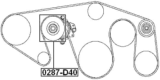0287-D40 - PULLEY TENSIONER KIT