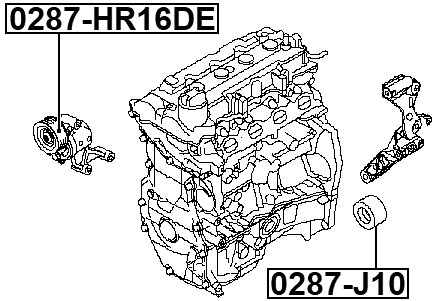 0287-HR16DE - TENSION PULLEY