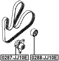 0287-JJ10E - TENSION PULLEY