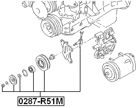 0287-R51M - PULLEY TENSIONER KIT