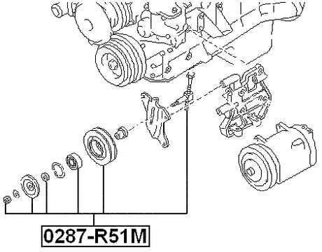 0287-R51M - PULLEY TENSIONER KIT