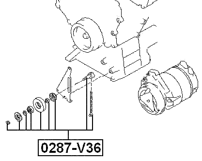 0287-V36 - PULLEY TENSIONER KIT