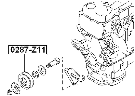 0287-Z11 - PULLEY TENSIONER