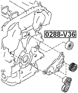 0288-V36 - PULLEY IDLER KIT