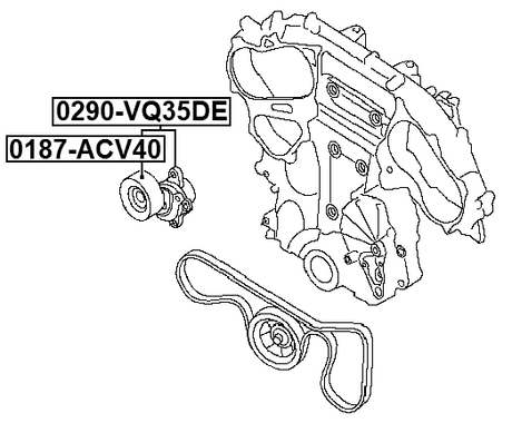 0290-VQ35DE - BELT TENSIONER