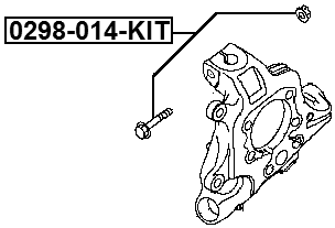 0298-014-KIT - SUSPENSION ARM BOLT W/ WASHER REPAIR KIT