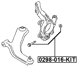 0298-016-KIT - SUSPENSION ARM BOLT W/ WASHER REPAIR KIT