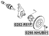 0298-NHUB01 - WHEEL HUB NUT 32X23.5