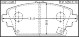 0301-CMF - PAD KIT, DISC BRAKE, FRONT
