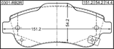 0301-REF - PAD KIT, DISC BRAKE, FRONT - KIT (WITH ANTI SQUEAL SHIM)