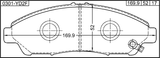 0301-YD2F - PAD KIT, DISC BRAKE, FRONT - KIT (WITH ANTI SQUEAL SHIM)