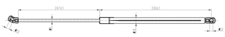 03117-001 - BOOT GAS STRUT L605/395N