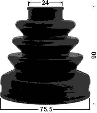 0315-CL20 - BOOT INNER CV JOINT KIT 75.5X90X24