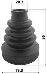 0315-FK - BOOT INNER CV JOINT KIT 73.3X96X20.7
