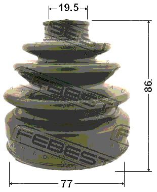 0317-035 - BOOT OUTER CV JOINT KIT 77X86X19.5