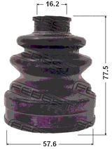 0317-121 - BOOT OUTER CV JOINT KIT 57.6X77.5X16.2