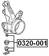 0320-001 - BALL JOINT FRONT STEERING KNUCKLE