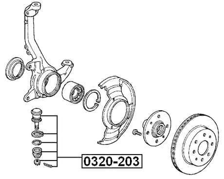 0320-203 - BALL JOINT FRONT LOWER ARM