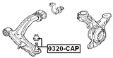 0320-CAP - BALL JOINT FRONT LOWER ARM