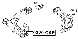 0320-CAP - BALL JOINT FRONT LOWER ARM