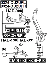 0320-CUD - BALL JOINT FRONT LOWER ARM