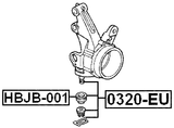 0320-EU - BALL JOINT FRONT STEERING KNUCKLE