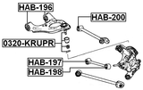 0320-KRUPR - BALL JOINT REAR UPPER ARM