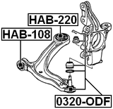 0320-ODF - BALL JOINT FRONT ARM