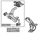 0320-RWF - BALL JOINT FRONT LOWER ARM