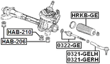 0321-GELH - STEERING TIE ROD END LEFT