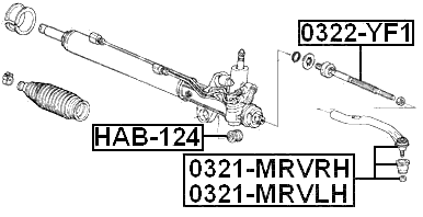 0321-MRVRH - STEERING TIE ROD END RIGHT