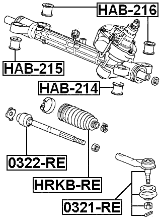 0321-RE - STEERING TIE ROD END