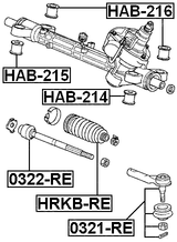 0321-RE - STEERING TIE ROD END
