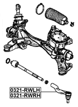 0321-RWRH - STEERING TIE ROD END RIGHT