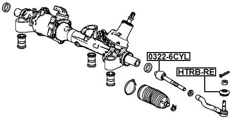 0322-6CYL - STEERING TIE ROD