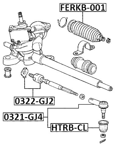 0322-GJ2 - STEERING TIE ROD